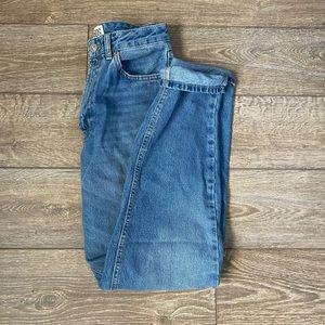 high rise mom jeans